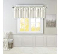 JLA Home INC Madison Park Emilia Twisted Tab avec Perles de Frange Blanc 127 x 66 cm