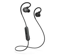 JLab Audio Fit Sport 3 - Écouteurs Bluetooth sans Fil avec Crochets d'oreille Flexibles et Fil à mémoire de Forme, résistants à la Transpiration IP55, Isolation sonore et Son personnalisé EQ3, Noir
