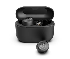 JLab Go Air Pop+ Écouteurs Bluetooth sans Fil - 35h, Noir Minuit | Écouteurs Intra-Auriculaires avec Micro, Boîtier de Charge, Oreillette, Son Personnalisé EQ3, App