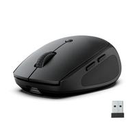 JLab GO Charge Souris sans Fil Bluetooth, Souris Silencieuse Rechargeable et Ergonomique, Connexion Bluetooth ou Récepteur USB Multi Appareils, pour PC Portable/Ordinateur/Téléphone/Tablette