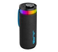 JLab Go Party Enceinte Bluetooth Portable avec +16H d'autonomie - Enceinte sans Fil 10W pour l'Extérieur et Voyage avec Lumières RGB, Enceintes Résistantes IP56, Noir