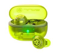 JLab Go Pop ANC Casque True Wireless Stereo (TWS) Ecouteurs Appels/Musique Bluetooth Bleu, Transparent