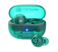 JLab Go Pop ANC Casque True Wireless Stereo (TWS) Ecouteurs Appels/Musique Bluetooth Bleu, Transparent