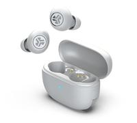 JLab Go Pop ANC Écouteurs Bluetooth Réduction Bruit, Blanc | Réduction de Bruit, 24+ h, avec Micro, Multipoint, Résistants Transpiration IP55