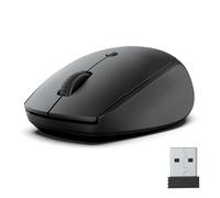 JLab Go Souris ambidextre sans Fil - Bluetooth ou USB, Ergonomique | Souris alimentée par Piles, Silencieuse sans Fil, Multi-appareils pour PC/Ordinateur