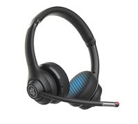 JLab Go Work Casque Avec fil &sans fil Arceau Appels/Musique USB Type-C Bluetooth Noir, Bleu