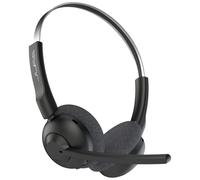 JLab Go Work Pop Casque Bluetooth sans Fil avec Micro - 50h, Noir | Casque Audio Bluetooth avec Connexion Multipoint pour PC, Ordinateurs, Portables, sans Fil, Télétravail