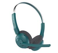 JLab Go Work Pop Casque Bluetooth sans Fil avec Micro, Autonomie 50h, Casque Audio Bluetooth avec Connexion Multipoint pour PC, Ordinateurs, Portables - Casques PC sans Fil pour Télétravail - Sarcelle