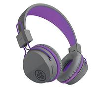 JLab JBuddies Studio Casque Audio Bluetooth pour Enfant, Casque sans Fil Supra-Auriculaire Petite Taille avec 24 Heures de Batterie, Limiteur de Volume, Isolation Sonore et Micro (Violet)