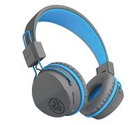 JLab JBuddies Studio Casque Audio Bluetooth pour Enfant, Casque sans Fil Supra-Auriculaire Petite Taille avec 24 Heures de Batterie, Limiteur de Volume, Isolation Sonore et Micro (Bleu)