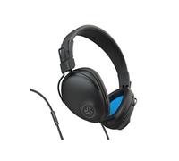 JLab Studio Pro Casque Supra-auriculaire Filaire - Casque Pliable en Simili Cuir Ultra Doux avec Coussinets en Mousse Nuage - Pilotes en néodyme 40 mm, Noir