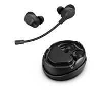 JLAB Work Buds Écouteurs sans Fil Bluetooth avec Microphone Amovible, +55h d'Autonomie, Casque pour PC, Ordinateurs avec Connexion Multipoint