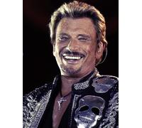 JLANEZI 5d Diamant Peinture Johnny hallyday Plein Diamant Broderie 3D Rond français Chanteur Diamant mosaïque décor,G