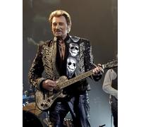 JLANEZI 5d DIY Décor Diamant Peinture Rock Français Johnny Hallyday Bricolage Point de Croix Diamant Broderie Set Peinture Au Diamant,G7