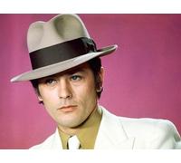 JLANEZI 5D DIY Diamant Peinture Alain Delon Diamant Broderie Point Croix Diamant Mosaïque Strass Photos,G77,40x55cm