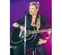 JLANEZI 5D Rond diamant peinture point de croix rock star Johnny Hallyday image mosaïque diamant broderie hobbie artisanat,E7,50x65cm