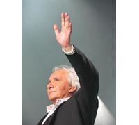 JLANEZI Bricolage 5D Diamant Peinture France Chanteur Michel Sardou Point De Croix Strass Rond Perçage Diamant Broderie,G,30x40cm