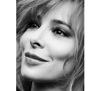JLANEZS 5D Diamant Broderie Portrait Diamant Peinture Mylène Farmer Plein Rond Strass Photos Décoration de La Maison,N,50x65cm