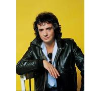 JLANEZS 5D Diamant Peinture France Chanteur de Rock Michel Sardou Croix Broderie en Plastique Artisanat Plein Diamant Peinture,30x40cm