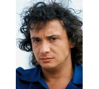 JLANEZS 5D Diamant Peinture France Chanteur de Rock Michel Sardou Croix Broderie en Plastique Artisanat Plein Diamant Peinture,30x40cm