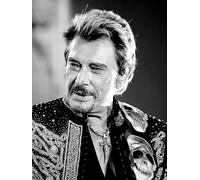 JLANEZS 5D Diamond Painting Johnny Hallyday Plein Rond Diamond Peinture Point De Croix Couture Décoratif À La Maison,AL,30x40cm