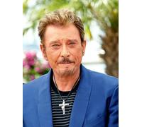 JLANEZS 5D DIY Rond De Diamant Peinture Français Chanteur Johnny Hallyday Point de Croix mosaïque décor,R75,30x40cm