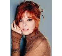 JLANEZS Peinture de Diamant Chanteur Mylène Farmer Complet Strass mosaïque 5D Broderie Point de Croix Diamant Broderie Broderie Artisanat,S,30x40cm