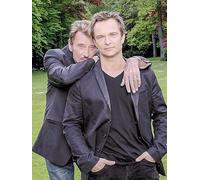 JLANEZS Plein Rond perceuse 5D Bricolage Diamant Peinture Johnny Hallyday Broderie Point de Croix Home Decor Artisanat Cadeau,RS,30x40cm