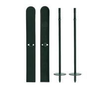 jlceh Décoration De Skis De Neige,Décorations De Noël De Ski,2X Accessoires de Ski avec bâtons de Ski | Décorations de Vacances, Ornements de Bureau de Noël pour Paysage d'hiver