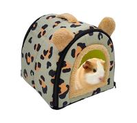 jlceh Lit pour Petits Animaux De Compagnie, Maison De Lit pour Cochon d'Inde, Cachette pour Petits Animaux avec Coussin Amovible pour Hamster, Lapin, Hérisson, Chinchilla, Dragon Barbu Et Furet
