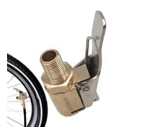 jlceh Mandrin pneumatique, mandrin de Pneu - Adaptateur de buse de Filetage de Pompe de Voiture,Verrou Multifonctionnel Robuste sur mandrin de Pneu avec Clip pour Accessoires de compresseur de jauge