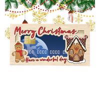 jlceh Porte-monnaie de Noël - Porte-monnaie en bois - 17,8 x 8,9 cm pour décoration de Noël, A3, Refer to description, Unisexe