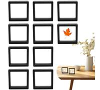 jlceh Vitrine à Bijoux Flottant ,Présentoir Flottant | 10 pièces boîte à Bijoux Flottante Transparente pour Affichage,Support de Support d'échantillon Domestique, Film PE pour Pierres