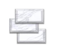 JLCP 3D Stickers Carrelage en PVC, Imitation marbre Carrelage Adhesif Mural Imperméable Autocollant Mural Décoratif pour Salle de Bain Cuisine 20x10cm,9PCS