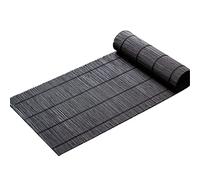 JLCP Chemin De Table en Bambou De Style Japonais, Largeur 20/30/40Cm Nappes Élégantes Noires Tapis De Table Antidérapants Lavables pour Cuisine/Café/Hôtel/Mariage/Fête,40x90cm/15.7"x35.4"