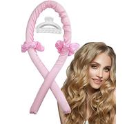 JLDFV Bandeau de Tige Curling Sans Chaleur,Bigoudi en Soie Ruban à Friser Pas Chaleur, Bigoudis Sommeil Doux,Boucleur a Cheveux ,N'endommage Les Outils Coiffure Bricolage (rose)