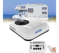 JLDZEBD Climatiseur 12V, Climatisation Pour Caravane, Vent Froid/Refroidissement Et Chauffage 2 Styles, Pour Caravanes, Fourgonnettes, Camping-Cars, Camions, Véhicules,Viento frio