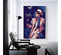 JLFDHR Art Mural Toile 40x60cm sans Cadre Michael Jackson 82 légende de la Musique Classique célébrité Affiche Impression étoile icône Pop Art