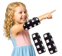 JLFDLLYYZQ 2 Pièces Protège-Doigts Pour Enfants Protection Anti, Utilisé Pour Anti Succion Pouce, Protection Platre Bras Enfant, Arrêter De Sucer Les Doigts Empêcher (Arc-en-ciel Rose)