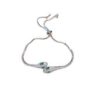 JLISENYIG Red Spirit Bracelet Serpent Micro incrusté de zircones faits main pour femme, adjustable, from 6.18 to 12.36 inches, Cristal, Pas de gemme