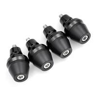 JLJLJ Lot de 4 garde-boue avant anti-collision for moto, curseur de cadre, boulon à vis de 6 mm for Y//a//m//a//h//a YZF R1 R6 FZ1 FZ6 F//A//Z//E//R FJR XJR XJ6(Black)