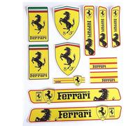 JLJTTBD Emblème Logo pour All Ferrari Models, Badge Autocollant Voiture Avant Arrière Corps Voiture Décoration Styling Accessoire