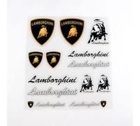 JLJTTBD Emblème Logo pour All Lamborghini Models, Badge Autocollant Voiture Avant Arrière Corps Voiture Décoration Styling Accessoire