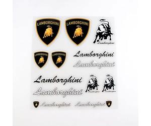 JLJTTBD Emblème Logo pour All Lamborghini Models, Badge Autocollant Voiture Avant Arrière Corps Voiture Décoration Styling Accessoire