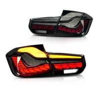 JLJTTBD Feux Arrière pour BMW 3 Series F30 F35 F80 2012-2014 2015 2016 2017 2018, Phare Arrière Feux de Freinage Gauche Droite Ensemble Feu Arrière, Voiture Accessoires,Blackened