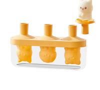 Jlkegfdf Moule à glace en silicone étanche à 3 cavités - Moules à chocolat réutilisables pour crèmes, desserts, yaourts, gâteaux, aliments, fruits