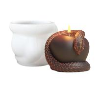 Jlkegfdf Moules en silicone pour Halloween, moule décoratif en silicone - Moule effrayant à libération facile pour aromathérapie, projets de décoration en résine époxy