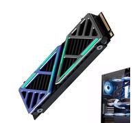 Jlkegfdf Refroidisseur de lecteur d'ordinateur | Aileron de refroidissement pour disque dur, accessoires informatiques, dissipateur thermique portable pour le travail, les créateurs d'entreprise, les