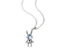 JLKJNCXZC Cla ic mobile collier de lapin mécanique mignon, hommes et femmes par onalité tendance hip-hop lapin, un pendentif à chaîne tronautiste weater