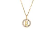 JLKJNCXZC Clear Necklace Stainless Steel Gold Color Chain Choker Religious Catholic Blessed Gift